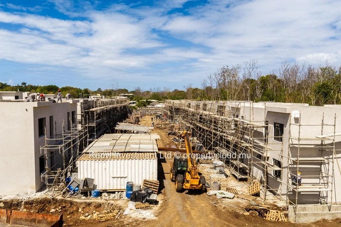Townhouse Privée et individuelle en cours de construction à Tamarin