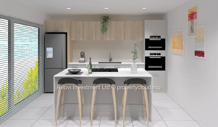 Townhouse Privée et individuelle en cours de construction à Tamarin
