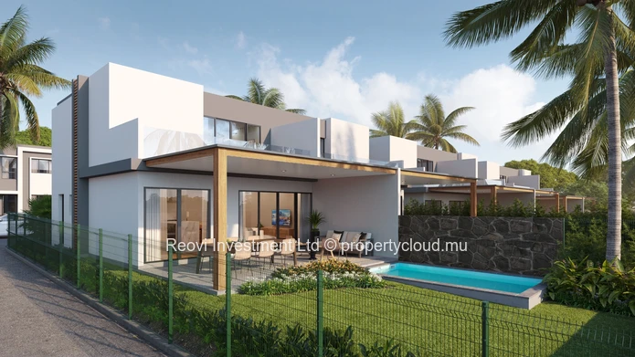 Townhouse Privée et individuelle en cours de construction à Tamarin